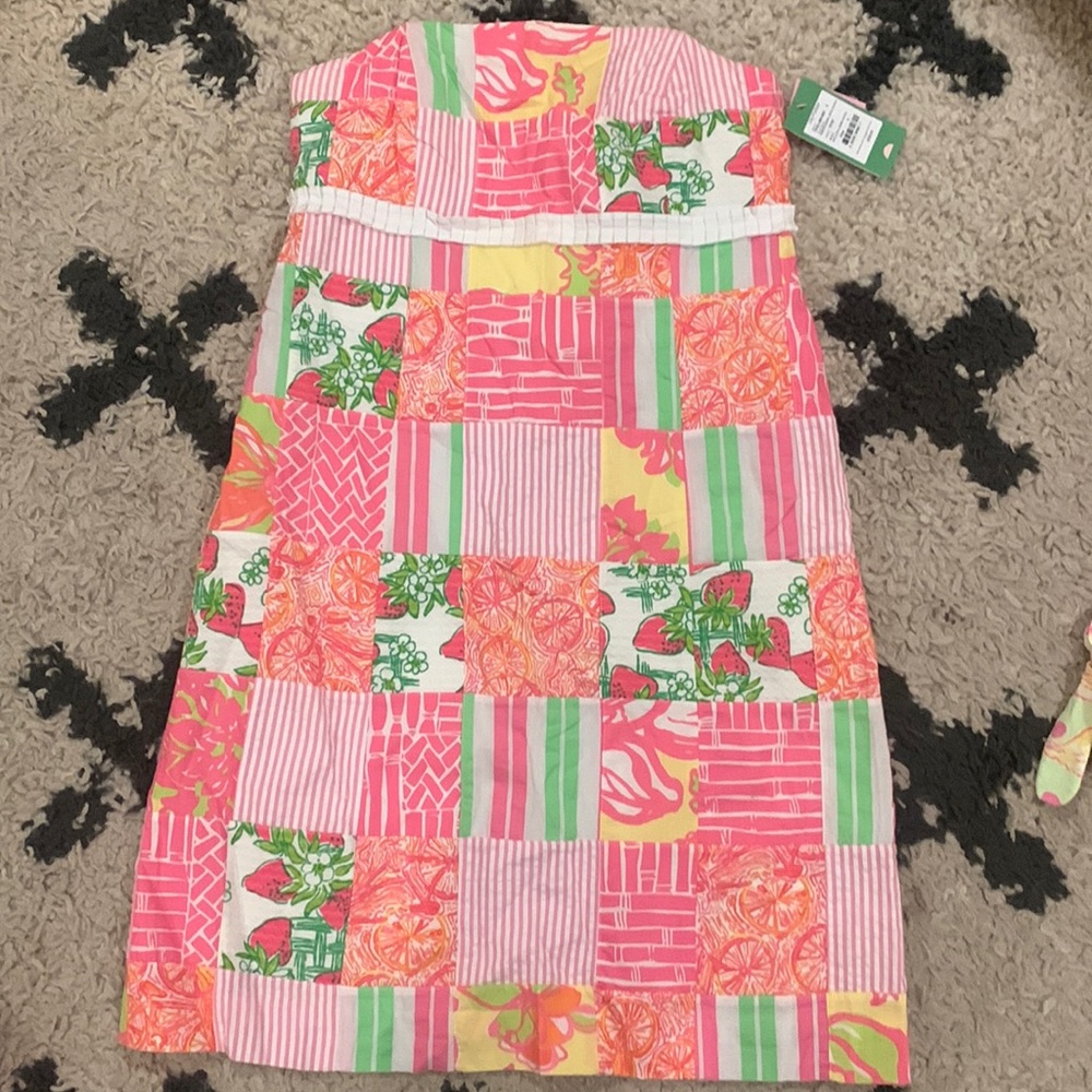 Lilly Pulitzer strapless shift dress size 6 NWT